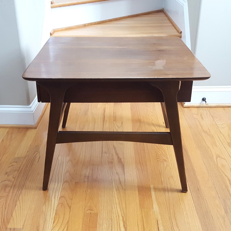 Vintage MCM Floating Design Side/End Table Unsigned Great Style & Lines! gallery