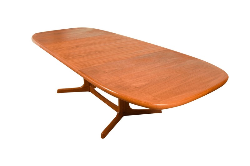 Danish Mid-Century Teak Expandable Dining Table gallery