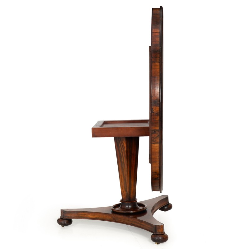 Fine Regency Rosewood Antique Circular Center Table, English circa 1825 gallery