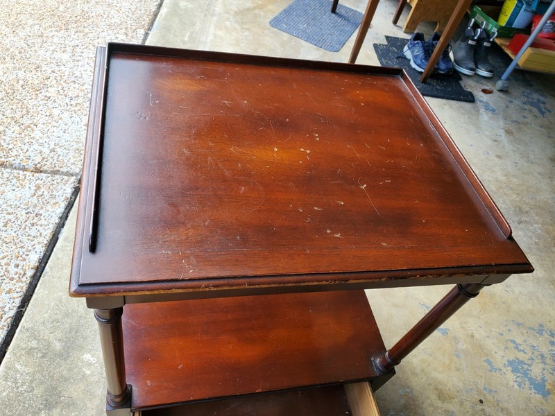 HENREDON FURNITURE NIGHTSTAND END TABLE MAHOGANY gallery