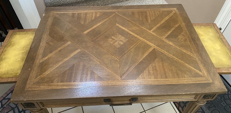 Antique Weiman Heirloom Quality Table-405-Game/Card Table-Inlaid-Side Pullouts gallery