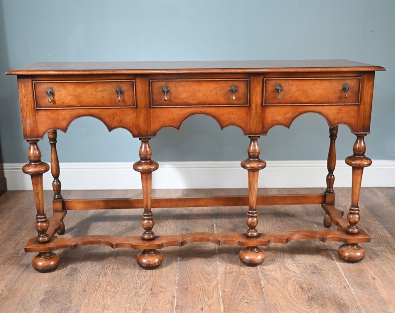 Jacobean Revival Dresser Walnut Server Tables Farmhouse