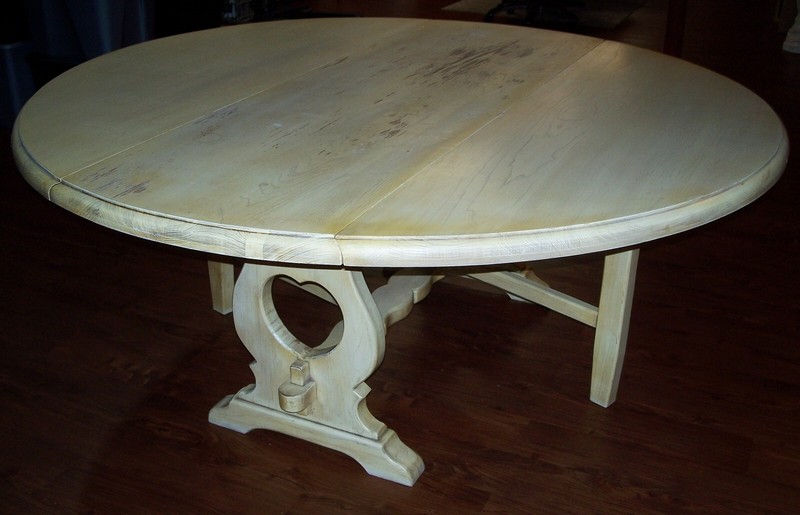 Old Hickory 70" Gateleg Dual Drop Leaf Dining Room Table w/Heart Shaped Cutouts gallery