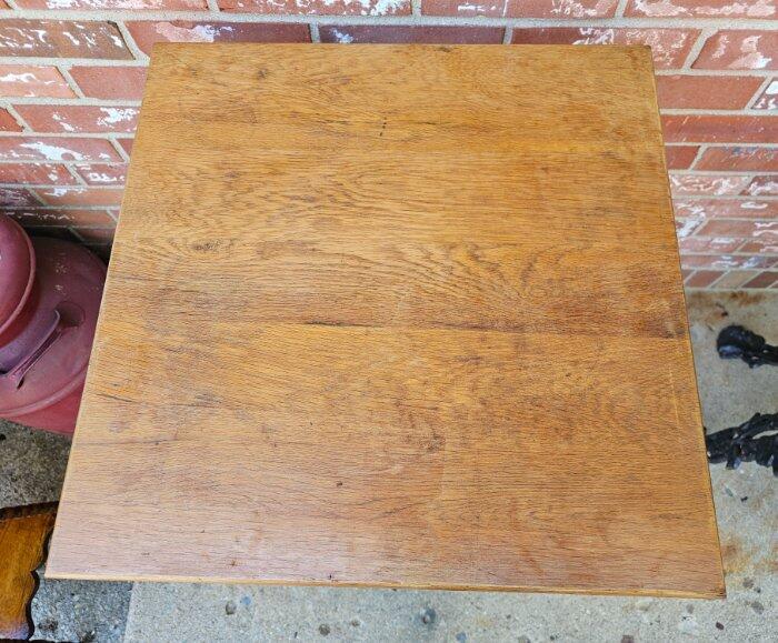 Antique Oak Plant Fern Stand Table Handmade Spindles 2 Shelves 29" gallery