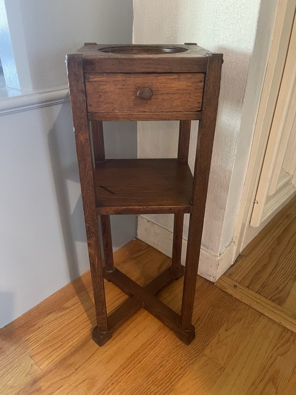 Mission Oak Smoking Stand 1910