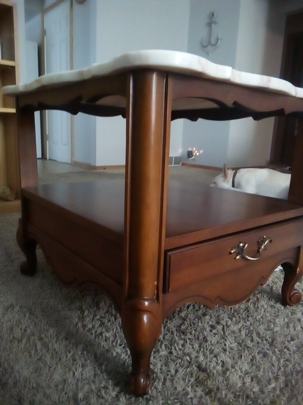 Broyhill Marble Top Table gallery