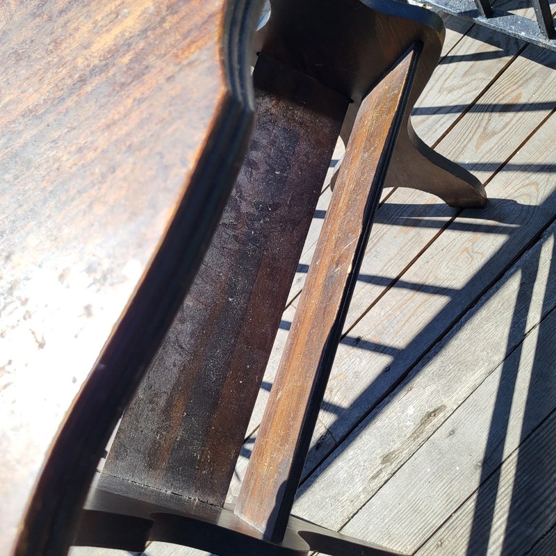 Antique Brown Magazine Rack End Table (Some Nicks & Scratches) 24" × 12" × 24" gallery