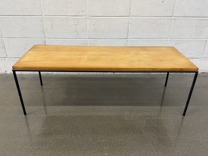 Paul McCobb Planner Group Birch and Iron Coffee Table or Bench, MCM