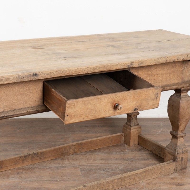 Late 18th Century Danish Baroque Oak Refectory Library Table Console gallery