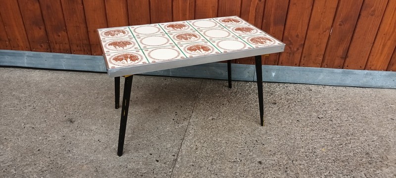 Flower Bench 50s Vintage Flower Table Rockabilly Retro Flower Stand Stool 60s gallery