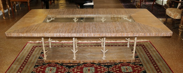 Theodore Alexander Wynwood II Faux Bois Style Conference Dining Table