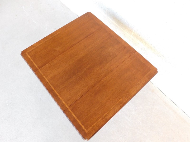 Henredon Folio 4 Drop Side Gate Leg Banded Top Accent Table 24"h X 30"d X 17"w gallery