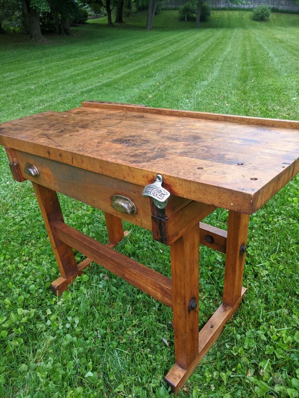 Antique Workbench Farmhouse Workbench Carpenters Workbench Primitive Workbench