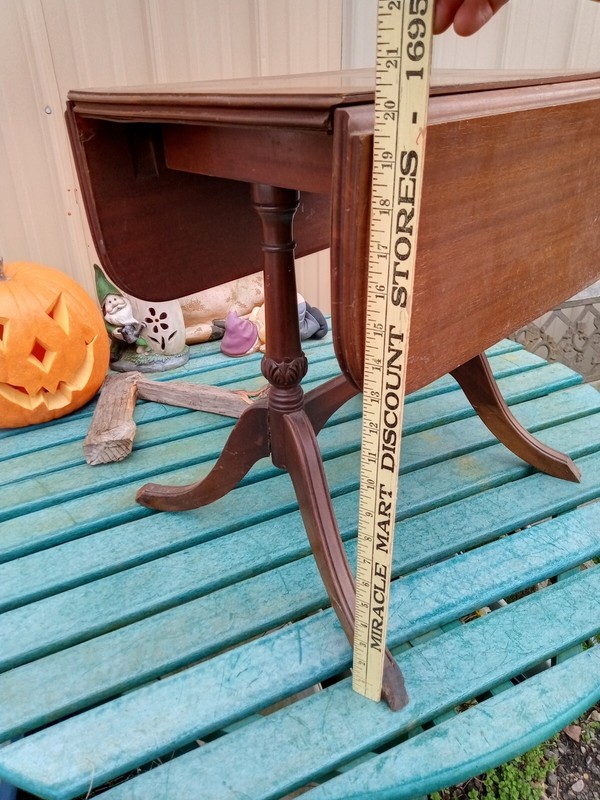 Antique Childs Mahogany Drop Leaf Table 1930 Fine Arts Furniture Grand Rapids MI gallery