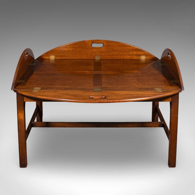 Large Vintage Butler's Tray Table, English, Serving Stand, Art Deco, Circa 1930 gallery