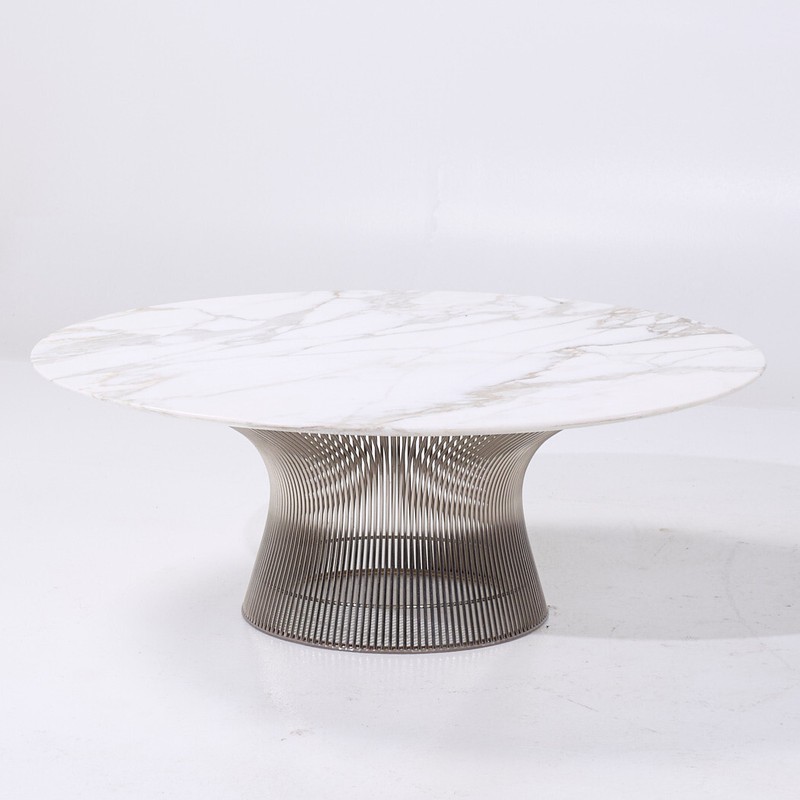 Warren Platner for Knoll Mid Century Marble Coffee Table gallery