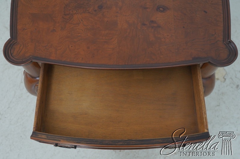 L69331: Pair HEKMAN George III Burl Walnut End Tables gallery