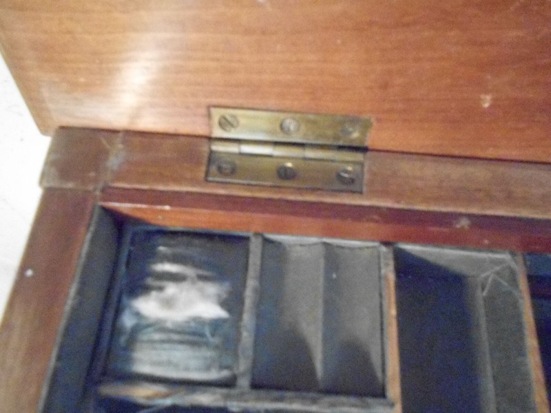 ANTIQUE 19th CENTURY SATINWOOD CLASSICAL REGENCY SEWING STAND gallery