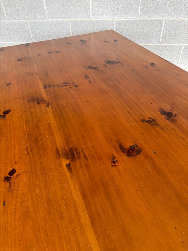 STEPHEN VON HOHEN HAND MADE PIN DOWELLED PINE 60" DINING TABLE gallery