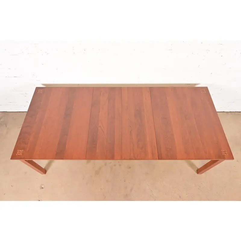 Stickley Harvey Ellis Cherry Wood Extension Dining Table, Newly Refinished gallery