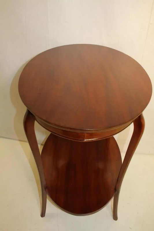 Great Oval Mahogany Side sofa Table, c. 1920 gallery
