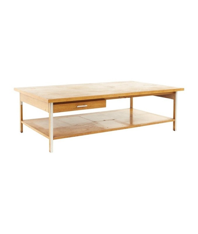 Paul Mccobb for Calvin Mid Century Large Walnut Coffee Table