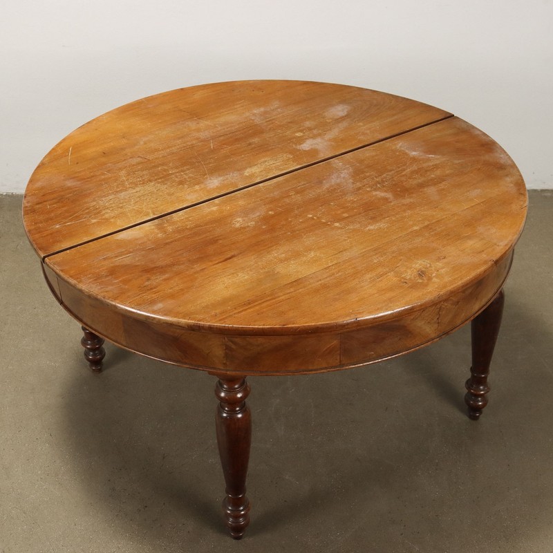 Antique Extendable Table Walnut Without Extensions '800 gallery