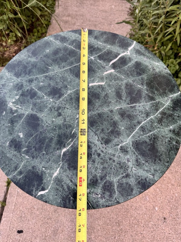Mid 20th Century Regency Style Marble Pedestal Side Table from Bombay Company gallery