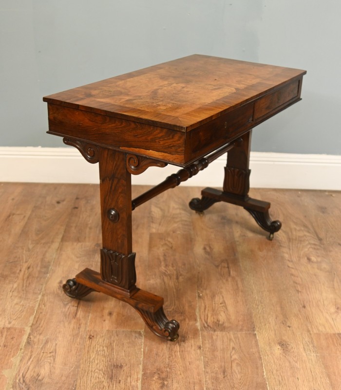 Regency Writing Table Walnut Desk 1820 gallery