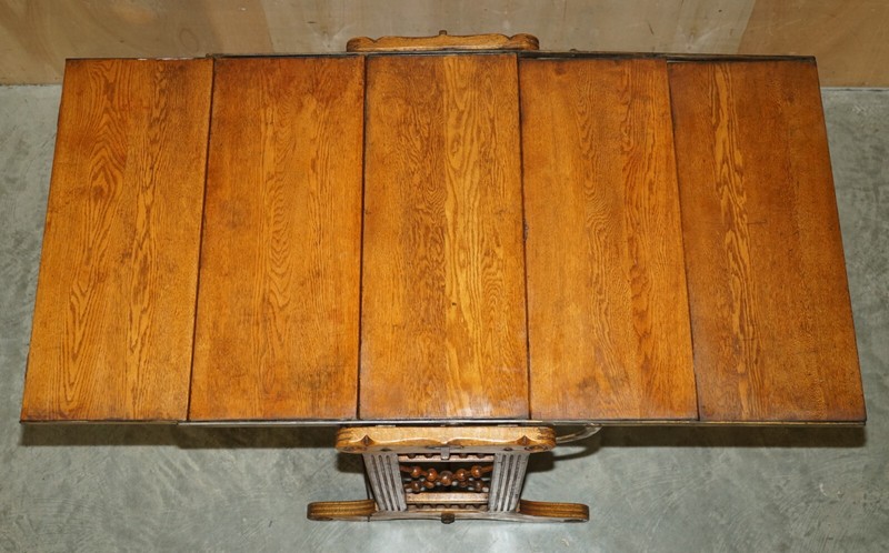 FULLY RESTORED CIRCA 1910 BOECKH BROTHERS METAMORPHIC BAKERS TABLE BOOKCASE gallery