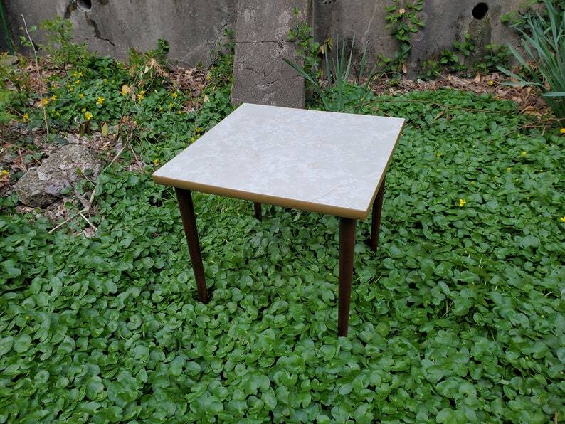MCM Square Stacking Accent Table