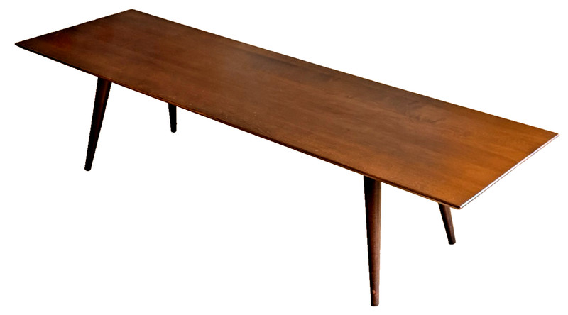 60″ McCobb Design Planner Group Birch Wood Coffee Table Bench Vtg Mcm Winchendon