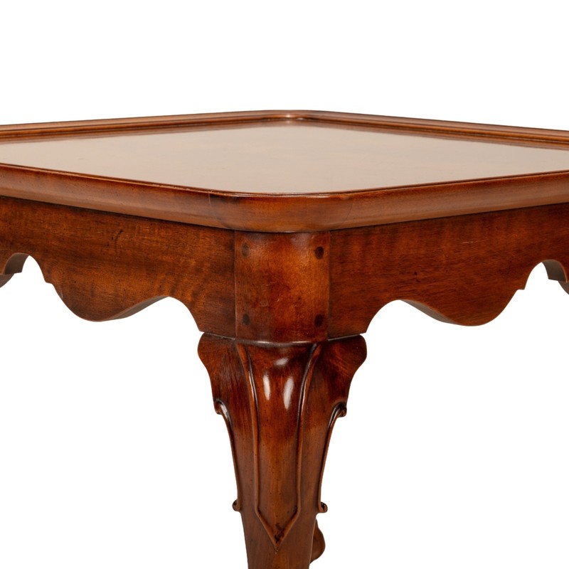 Vintage Henredon Banded Bookmatched Mahogany Claw Footed Accent End Table gallery