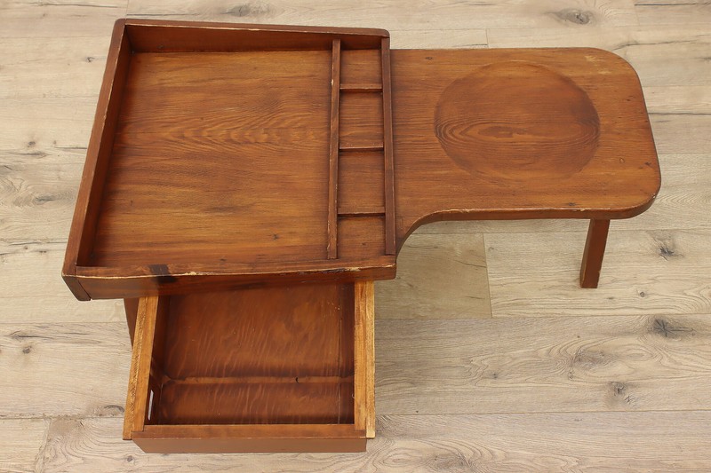 Farmhouse Vintage Pine Shoemaker Bench, Coffee Table #50611 gallery