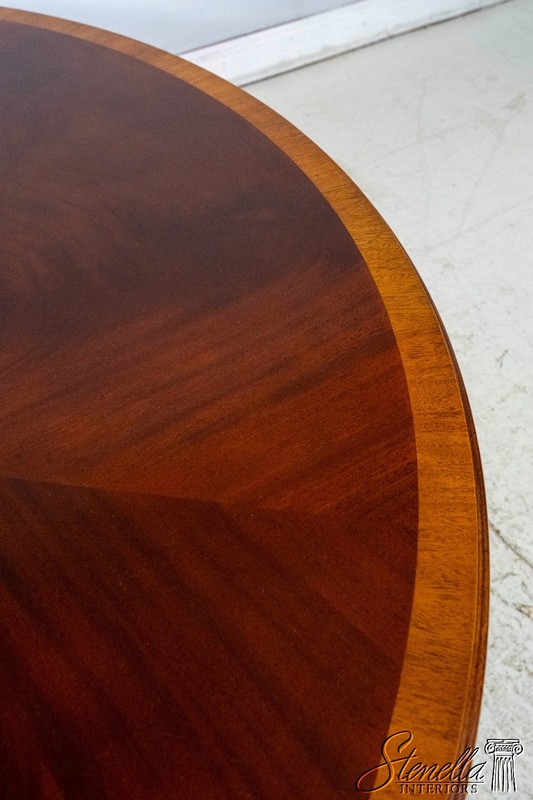 L68686: MAITLAND SMITH Round Dolphin Base Mahogany Dining Room Center Table gallery