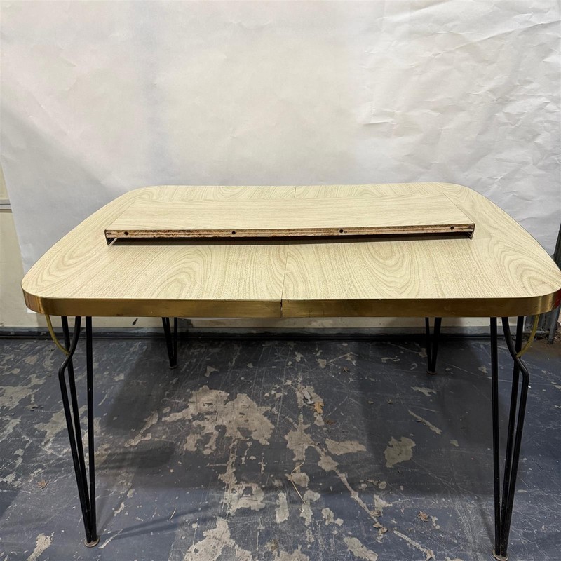 Vintage Rectangular Formica Dinner Table With Leaf – Local Pickup Only