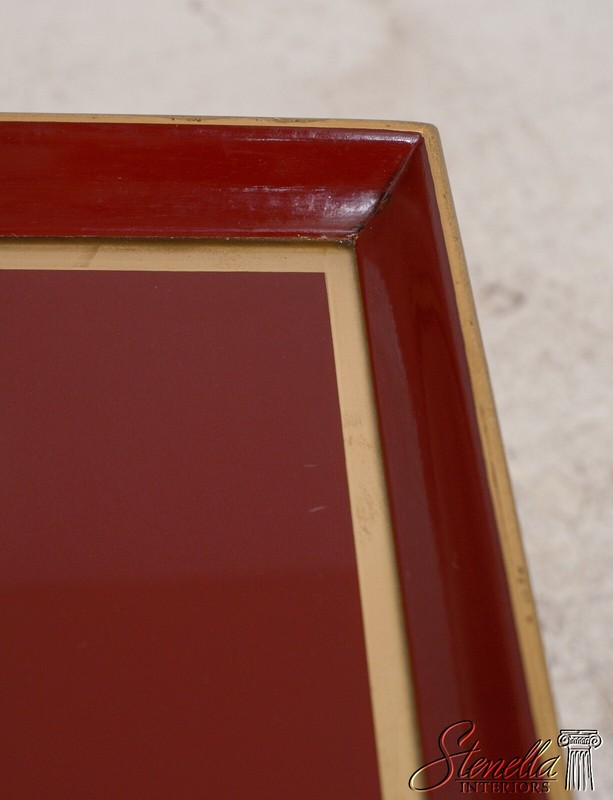 68649: Vintage X Base Painted Butler Serving Tray Tea Table gallery