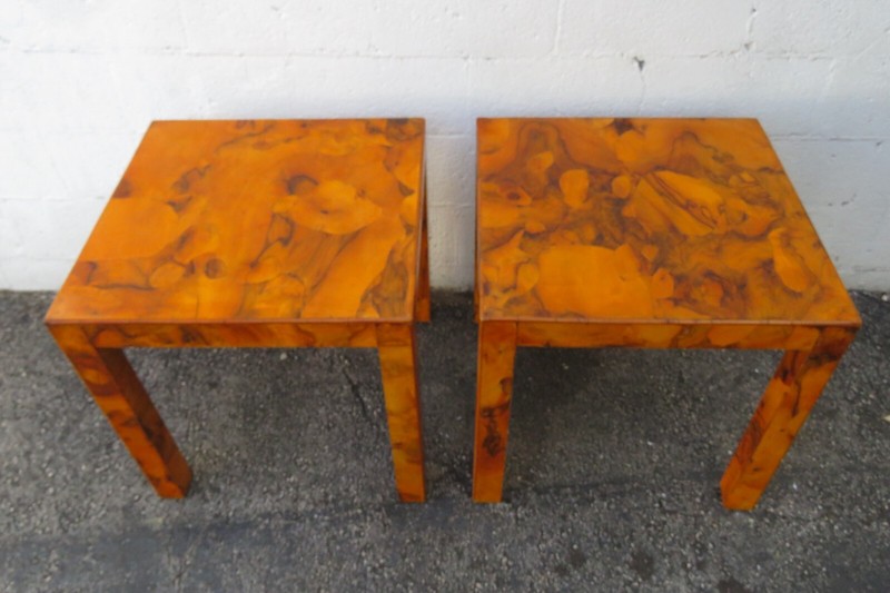 Italian Hollywood Regency Modern Patchwork Inlay Coffee and Side Tables Set 5958 gallery
