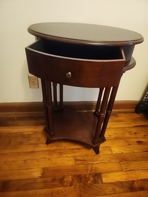2 End Tables With Minor Scratches & Has A Small Drawer / 20+ Years Old gallery