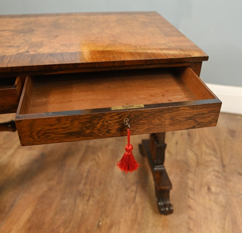 Regency Writing Table Walnut Desk 1820 gallery