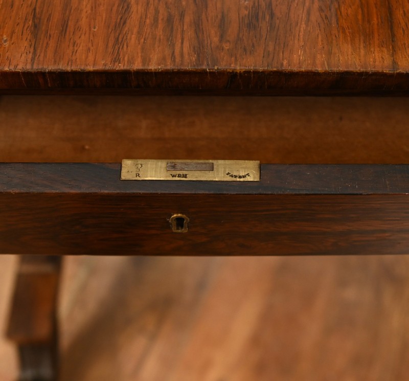 Regency Writing Table Walnut Desk 1820 gallery