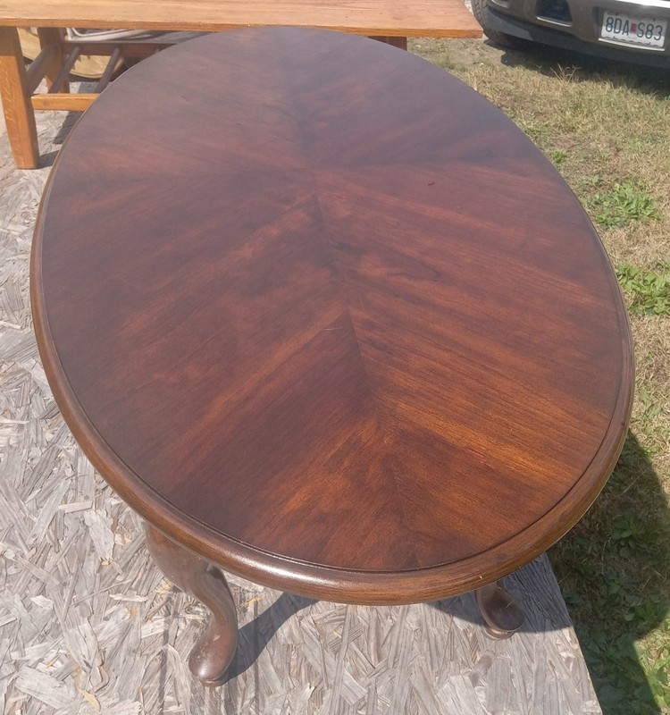 Oval Cherry Veneer Coffee Table (CT-437) gallery