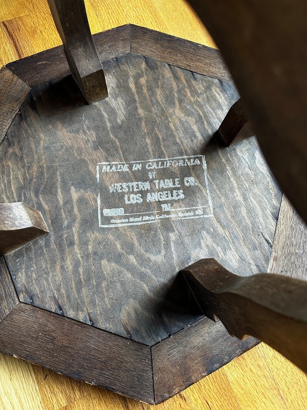 Vintage California Table Co.Tile Oak Side Table gallery