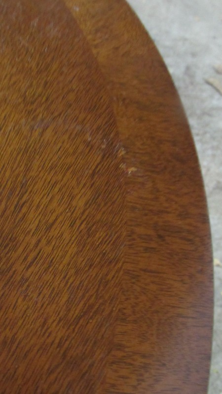 Baker Furniture Drum Bookcase Side End Table Mahogany Banded gallery