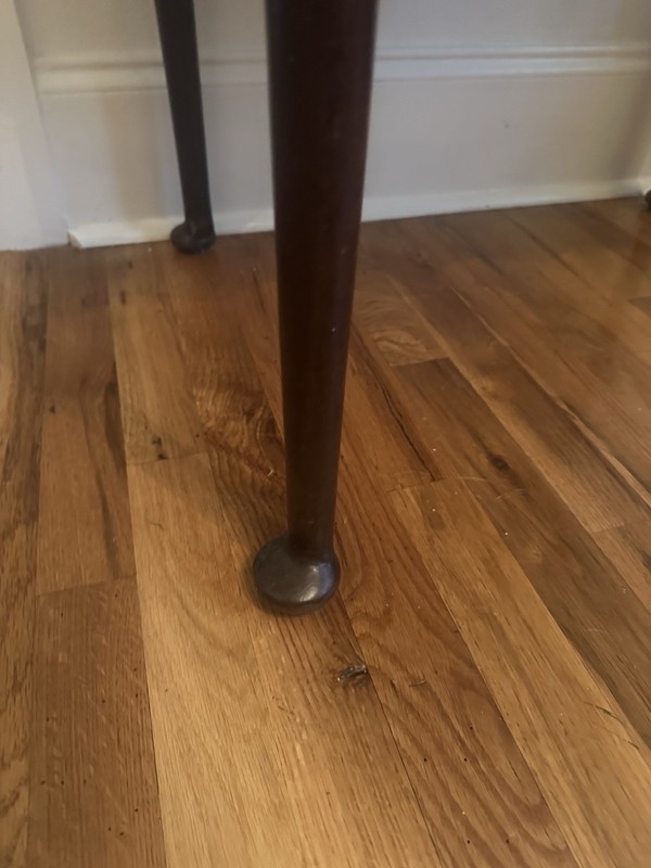 Antique English Georgian Style Oak Lowboy Side Accent End Table 27" h gallery