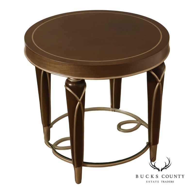 Michael Amini ‘Villa Cherie’ Round Two-Tier Side Table