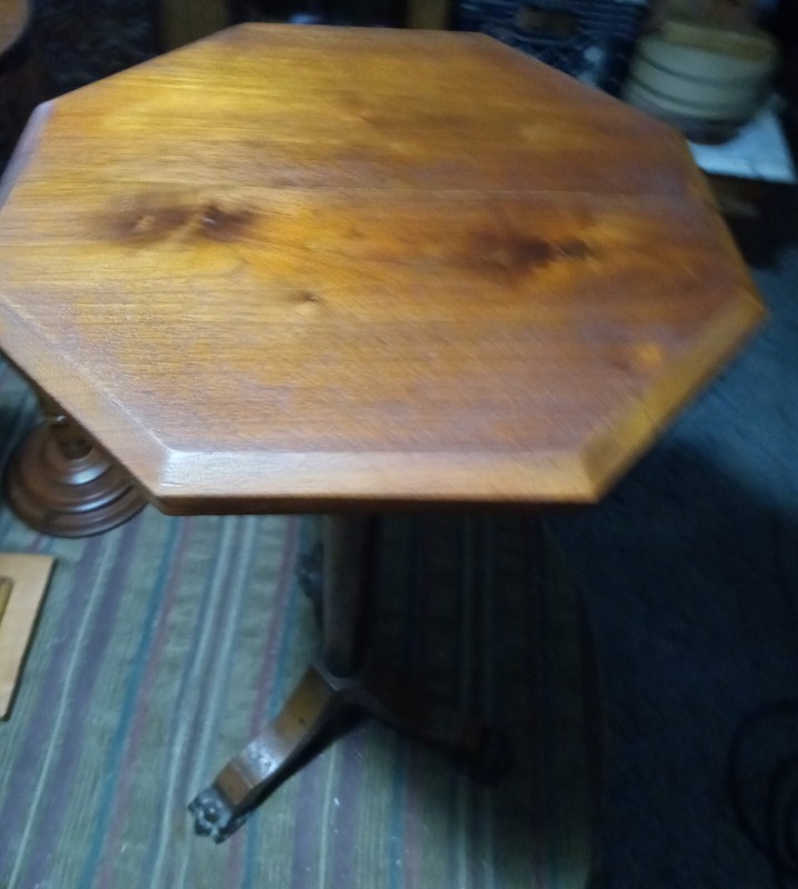 Solid Walnut with Copper Feet Plant Stand (PS200) gallery