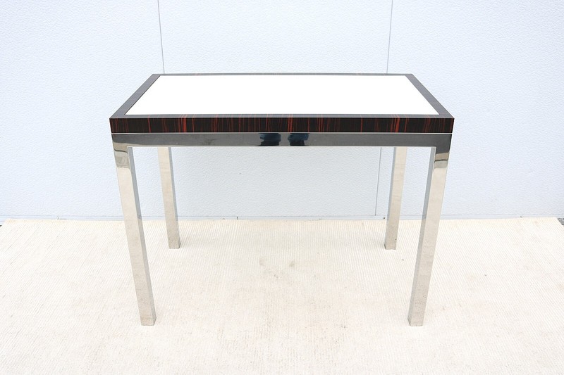 Mid-Century Modern Style Counter Height Console Table attributed to Leon Rosen