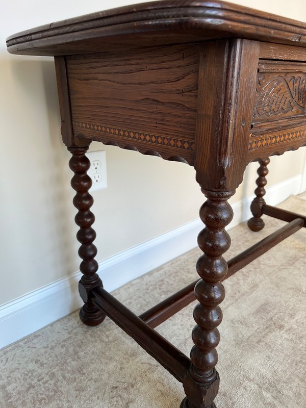 Jacobean Style Antique Oak Side Table gallery