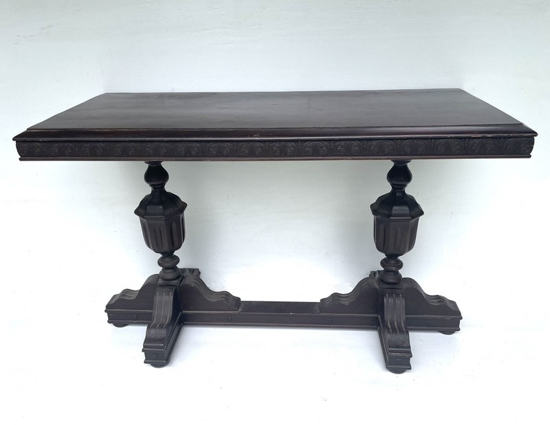 Mahogany Jacobean Revival Library Table gallery